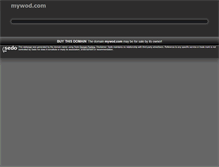 Tablet Screenshot of mywod.com